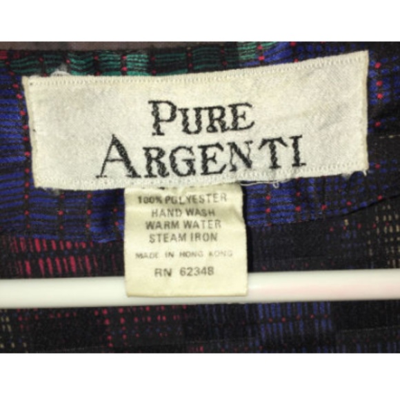 Pure Argenti Wrap Dress Cap Sleeve Vintage Size 10 - Picture 5 of 6